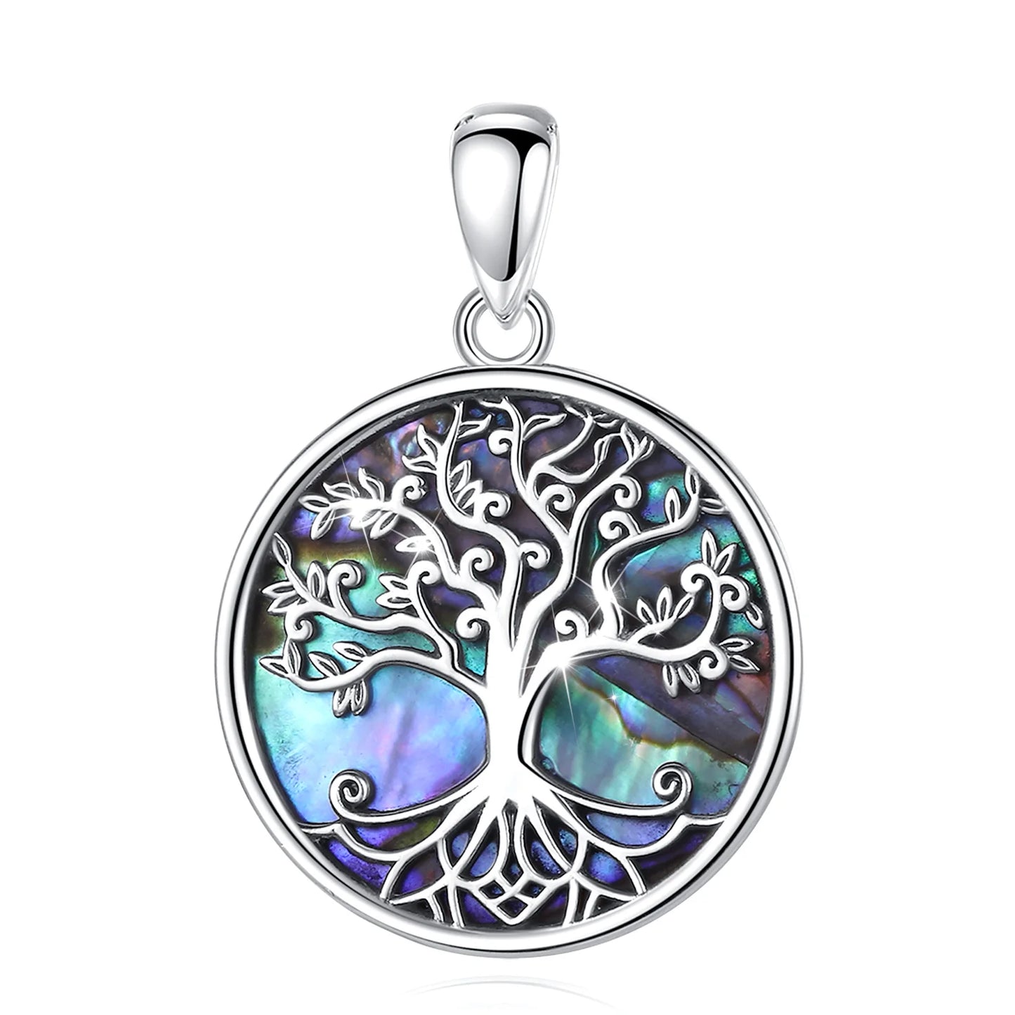 Tree of Life Pendant Necklace Abalone