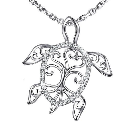 Sterling Silver Sea Turtle Necklace